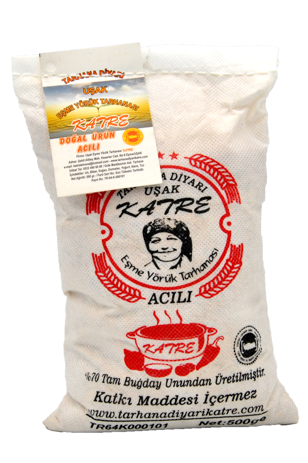 Katre - %100 Doğal Uşak Eşme Yörük Tarhanası - Acılı 500 G