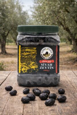 Çok Az Tuzlu Gemlik Kuru Sele Siyah Zeytin (%2-3 Tuzlu) 1 KG - 3