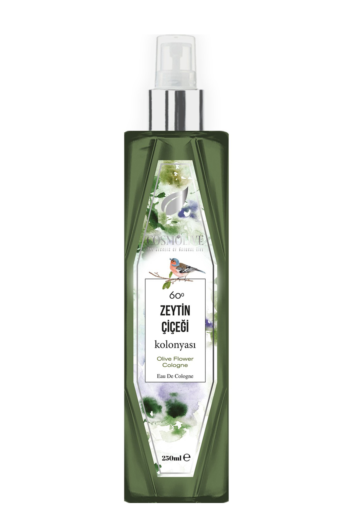 Cosmolive Zeytin Çiçeği Kolonyası 60° 250 ML (Plastik Şişe)