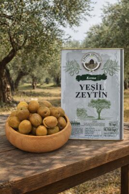Edremit Kırma Yeşil Zeytin 10 KG 
