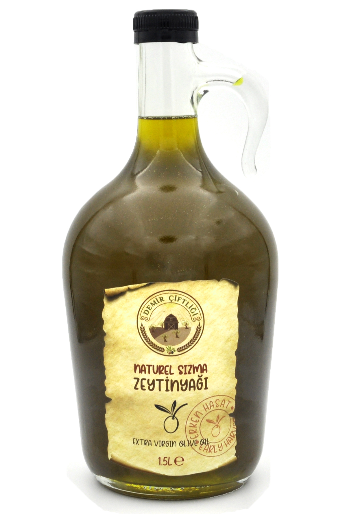 Erken Hasat Soğuk Sıkım Naturel Sızma Zeytinyağı 1,5 L