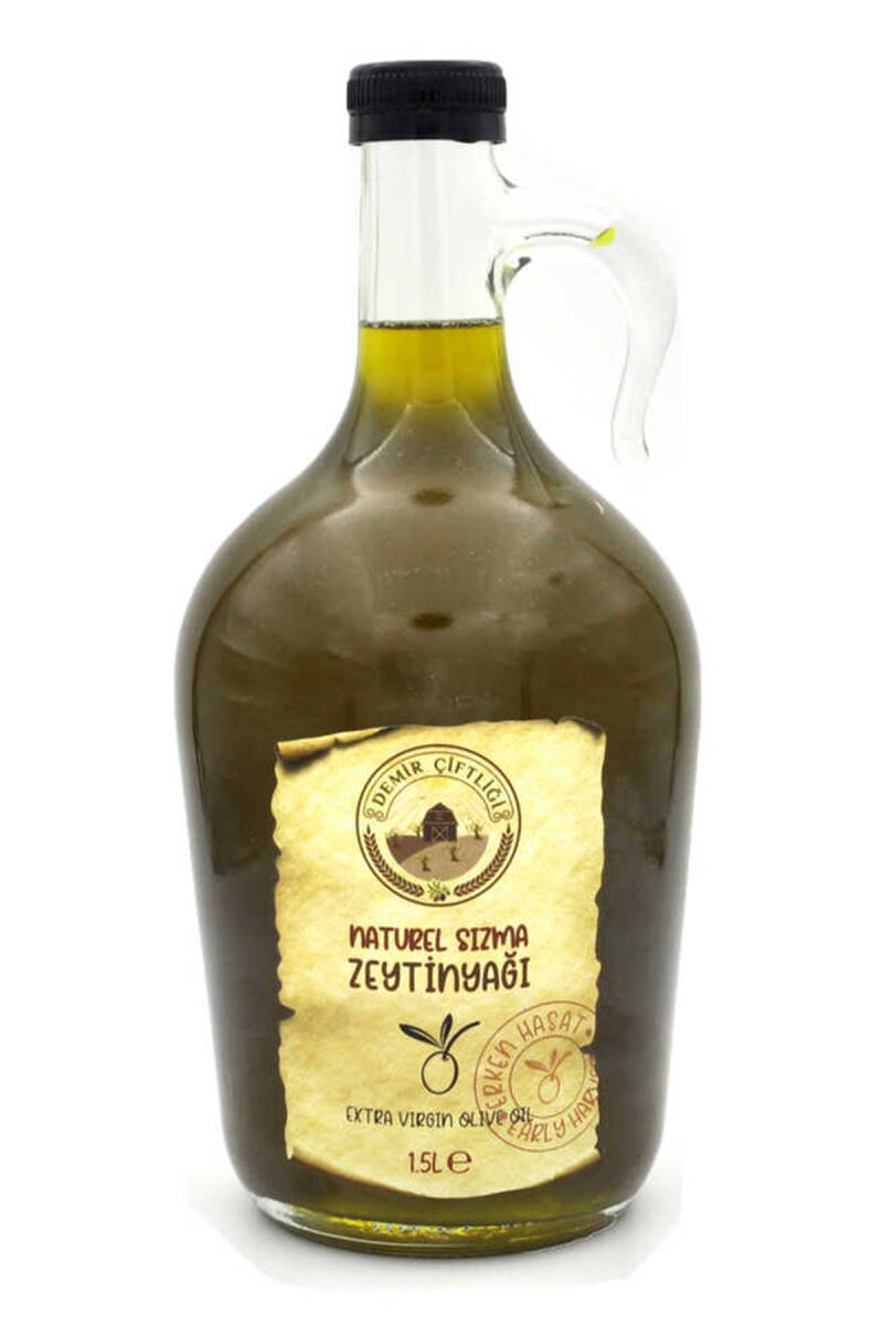 Erken Hasat Soğuk Sıkım Naturel Sızma Zeytinyağı 1,5 L (2025-2026 Yeni Hasat)