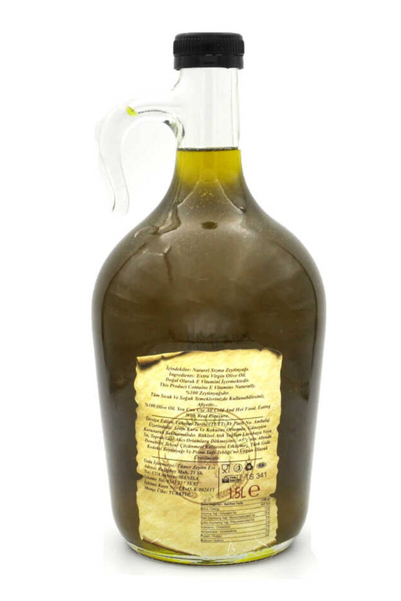 Erken Hasat Soğuk Sıkım Naturel Sızma Zeytinyağı 1,5 L (2025-2026 Yeni Hasat)