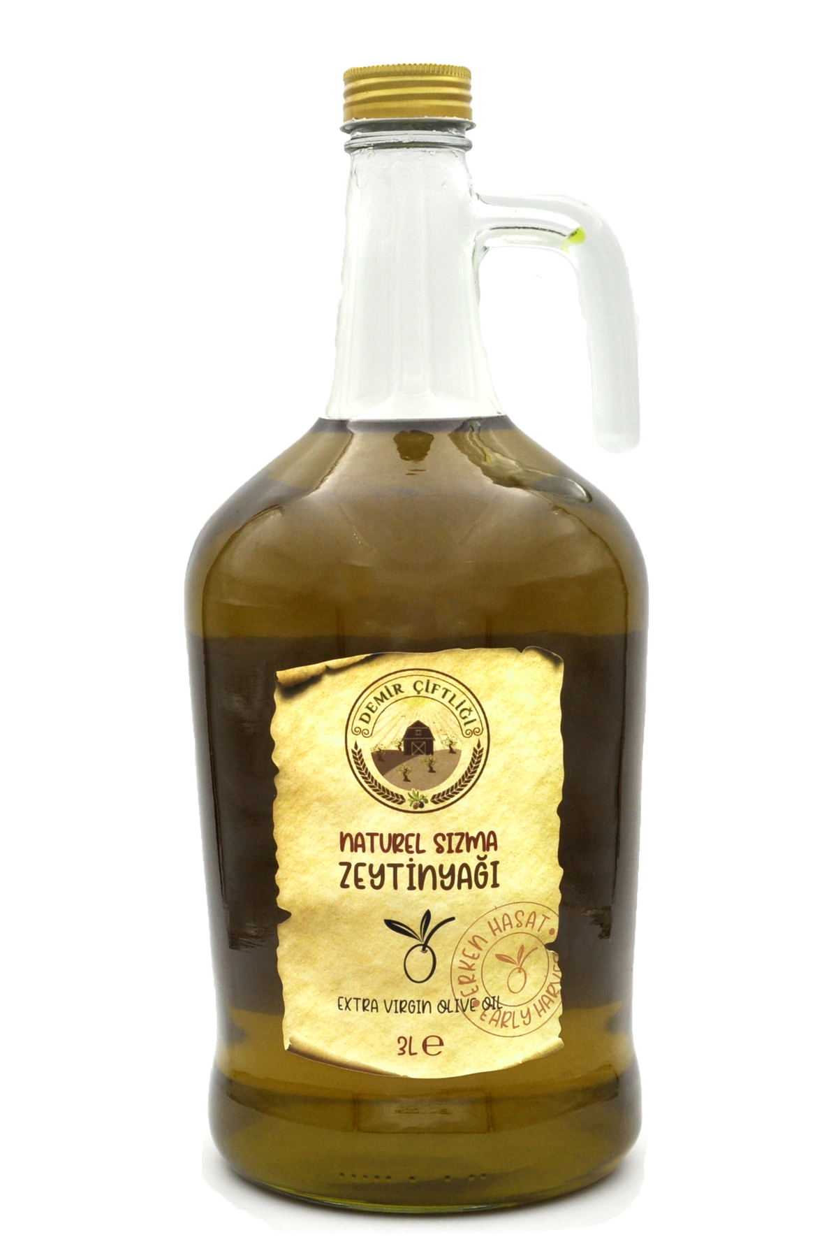 Erken Hasat Soğuk Sıkım Naturel Sızma Zeytinyağı 3 L 2024-2025 Yeni Mahsül