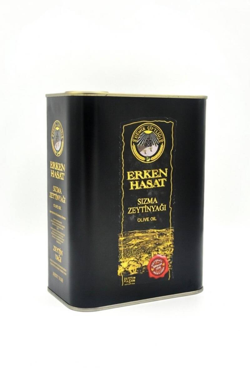 Erken Hasat Soğuk Sıkım Naturel Sızma Zeytinyağı 2 L Teneke (2025-2026 Yeni Hasat) - 3