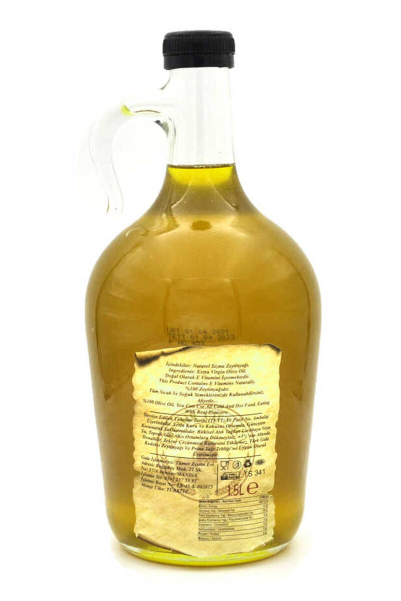 Olgun Hasat Soğuk Sıkım Naturel Sızma Zeytinyağı 1,5 L Cam (2025-2026 Yeni Hasat) - 4