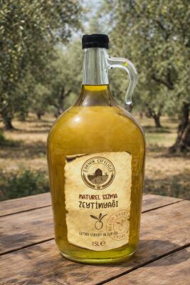 Olgun Hasat Soğuk Sıkım Naturel Sızma Zeytinyağı 1,5 L Cam (2025-2026 Yeni Hasat)