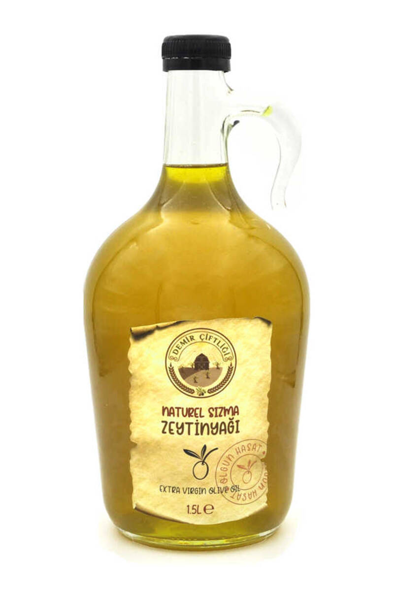 Olgun Hasat Soğuk Sıkım Naturel Sızma Zeytinyağı 1,5 L Cam (2025-2026 Yeni Hasat) - 3