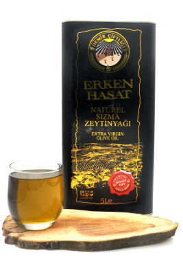 Erken Hasat Soğuk Sıkım Naturel Sızma Zeytinyağı 5 L (2025-2026 Yeni Hasat) - Thumbnail