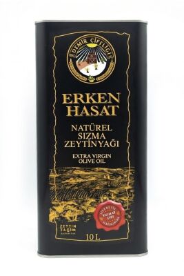 Erken Hasat Soğuk Sıkım Naturel Sızma Zeytinyağı 10 L Teneke (2025-2026 Yeni Hasat) - 3