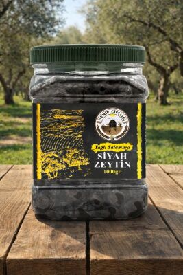 Gemlik Yağlı Sele Az Tuzlu Siyah Zeytin (291-320 Kalibre - S Boy) 1 KG - 3