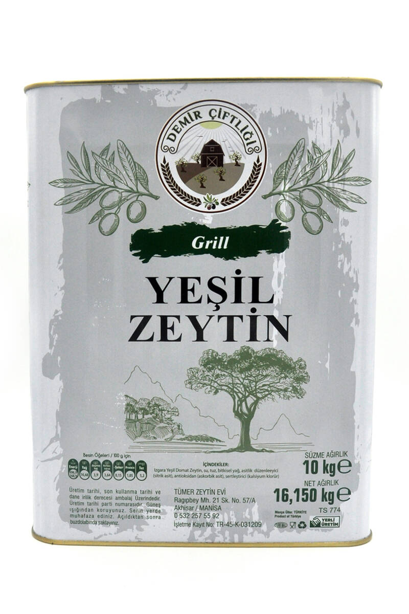 Grill Izgara Yeşil Zeytin 10 KG  - 5