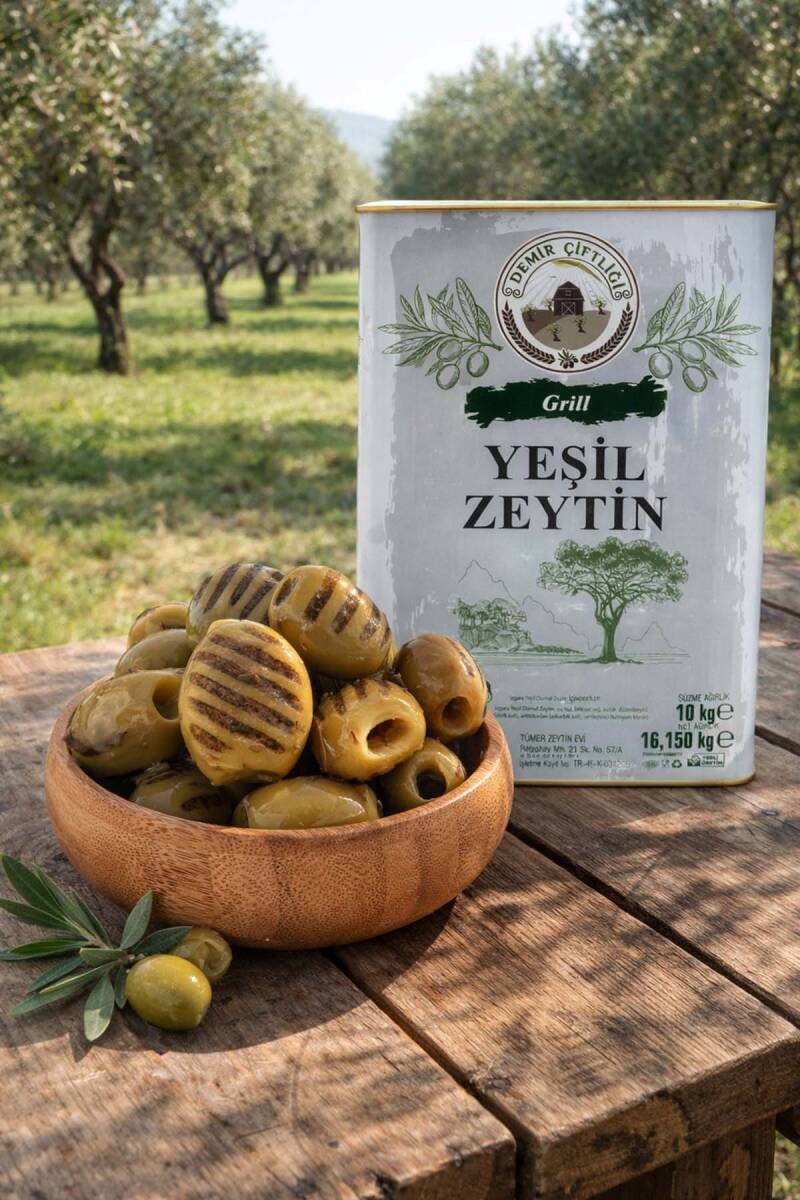 Grill Izgara Yeşil Zeytin 10 KG  - 1