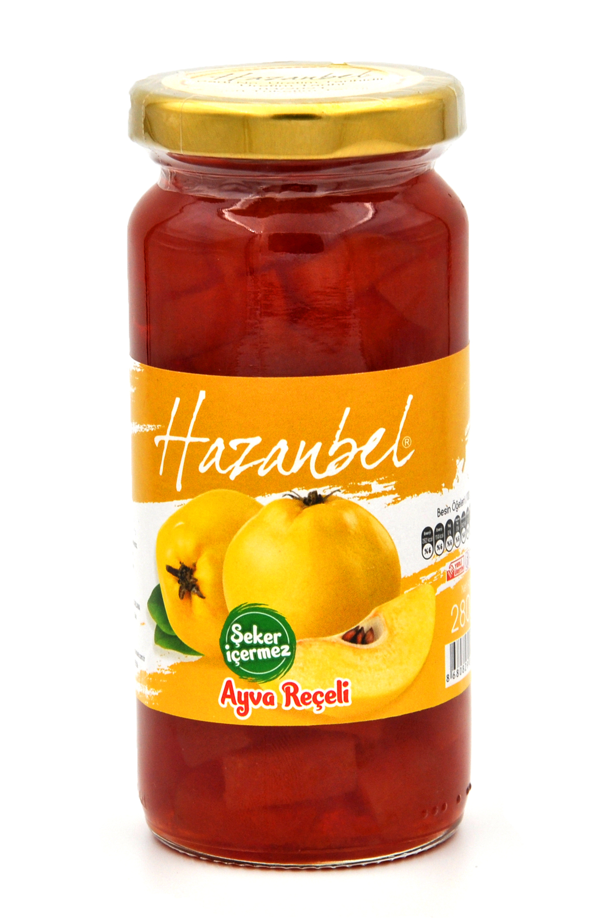 Hazanbel - Hazanbel Şekersiz Ayva Reçeli 280 G Hazanbel - Hazanbel Şekersiz Ayva Reçeli 280 G