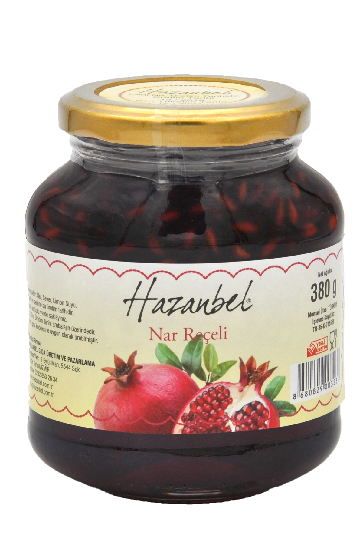 Hazanbel Nar Reçeli 380 G