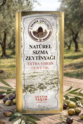 Olgun Hasat Soğuk Sıkım Naturel Sızma Zeytinyağı 5 L Teneke (2025-2026 Yeni Hasat)