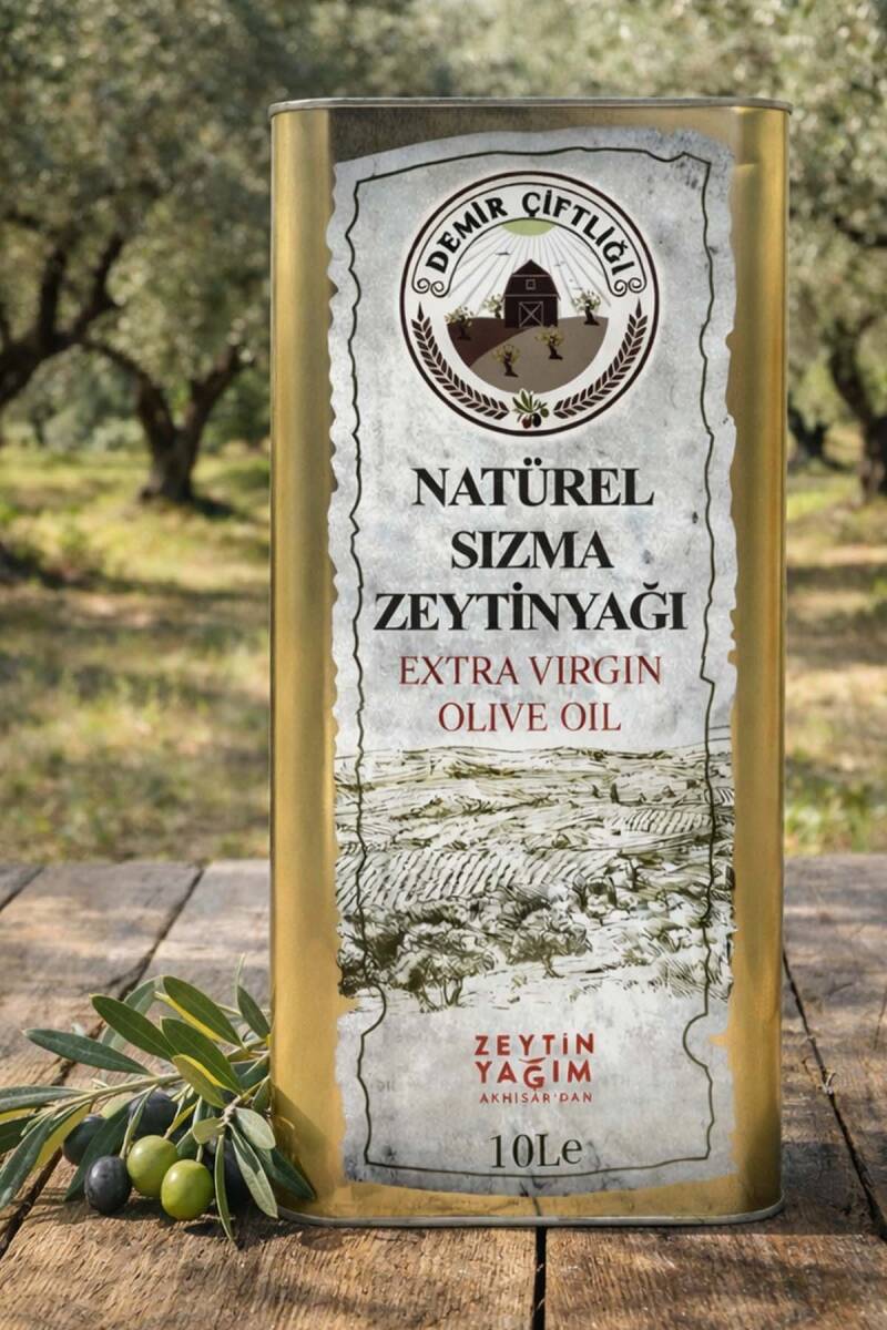Olgun Hasat Soğuk Sıkım Naturel Sızma Zeytinyağı 10 L Teneke (2025-2026 Yeni Hasat) - 1