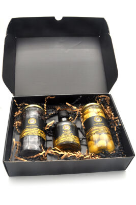 Özel Kutulu Hediyelik 3'lü Set (Zeytinyağ + Siyah Zeytin + Yeşil Zeytin) - 6