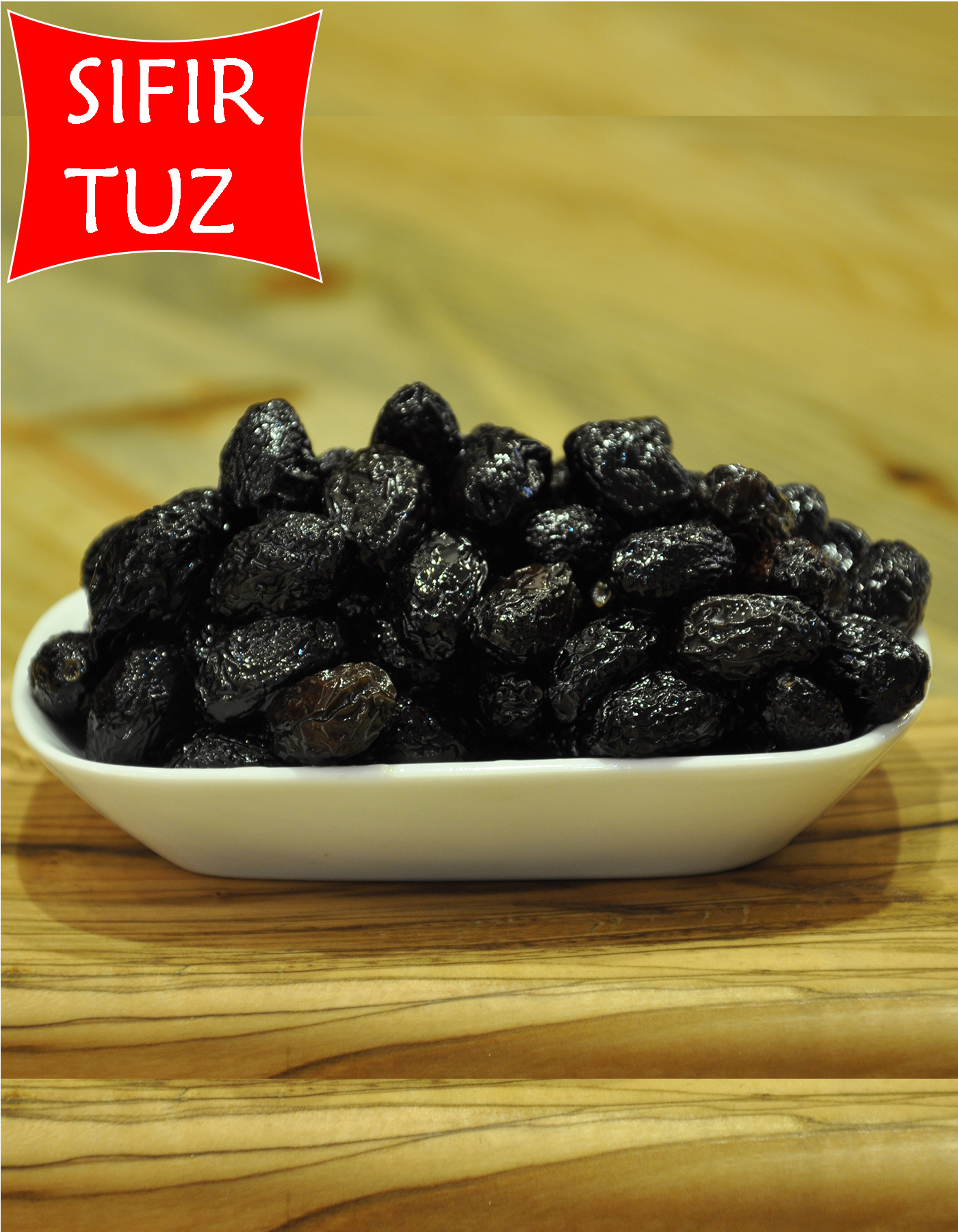 Tuzsuz Uslu Kuru Sele Siyah Zeytin (Sıfır Tuz) 1 KG - Thumbnail